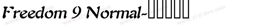 Freedom 9 Normal字体转换